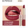 9107-12 O.TWO.O Помада Rose Gold 2 in 1 Matte Lipstic & Liquid Lipstik 3.5 g