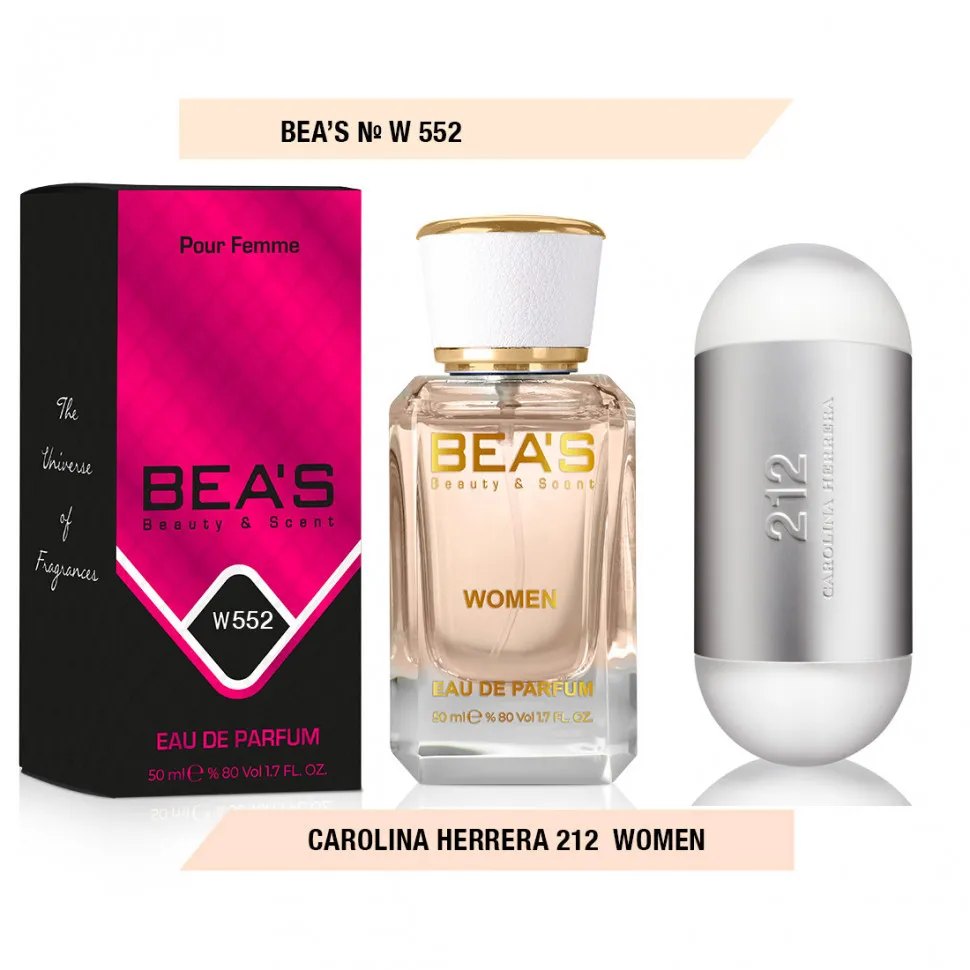 Парфюм BEA'S 50 ml W 552 Carolina Herrera 212 women
