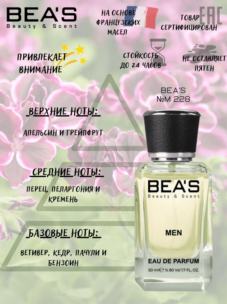 Парфюм BEA'S 50 ml M 228 Terre d'Hermes Hermès for men