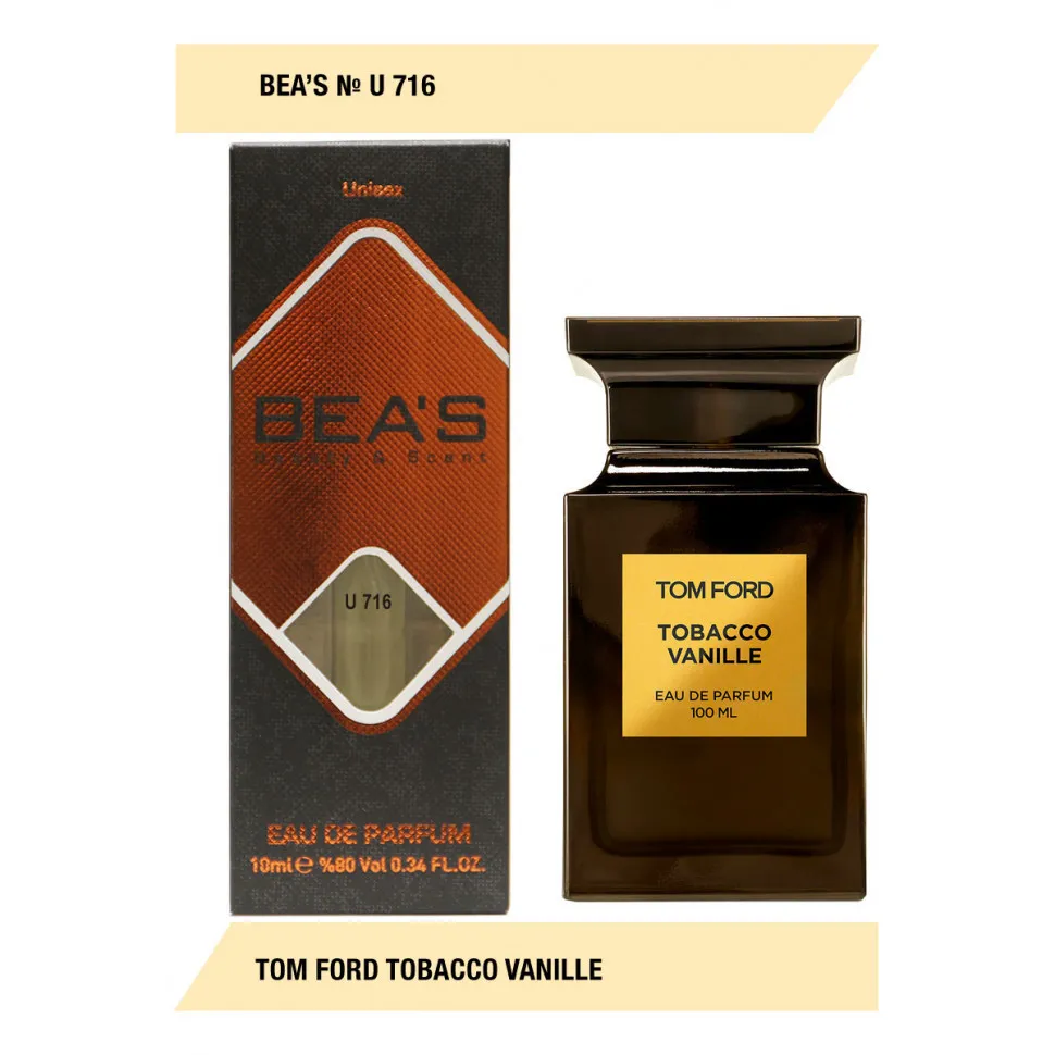 Компактный парфюм BEA'S 10 ml U 716 Tom Ford Tobacco Vanille unisex